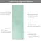 Wakeman Yoga Mat with Alignment Marks - Lightweight Mat with Carry Strap by Mint/Black 80-FIT1000 - alternate 4